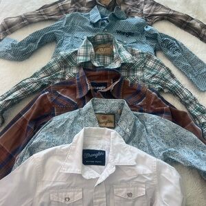 Wrangler kids button down
